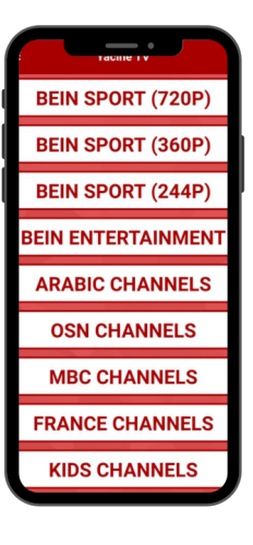 Live TV channels